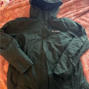 Columbia Green Hooded Jacket